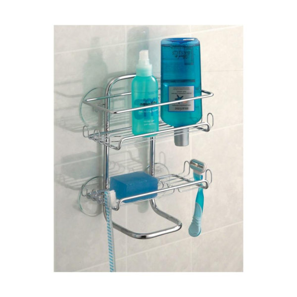 iDesign Suction Stainless Steel Shower Shelf Wayfair